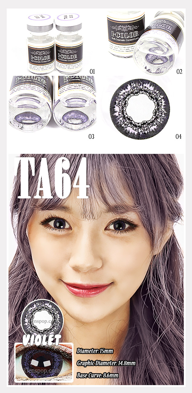 Description image of Ta64 Violet Color Contact Lens